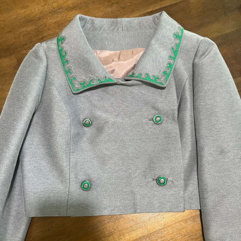 Vintage 1960s Wool Dress Suit with Cropped Jacket - Picture 5 of 16